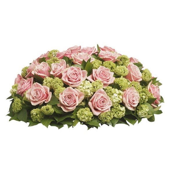 Coussin rond symphonie rose
